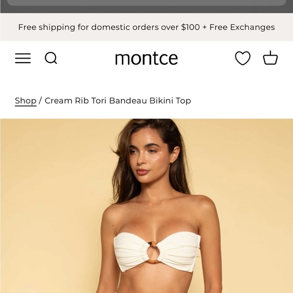 Montce Ribbed Cream Bikini Set - Picture 4 of 4